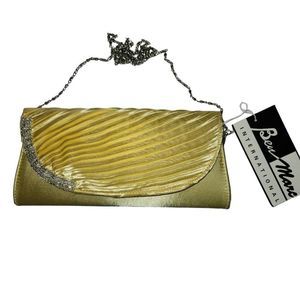 Ben Marc International Yellow Clutch Shoulder Bag Purse NWT